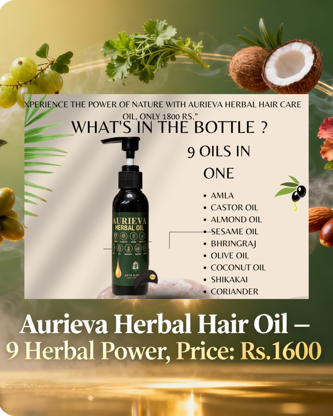 Aurieva herbal hair oil