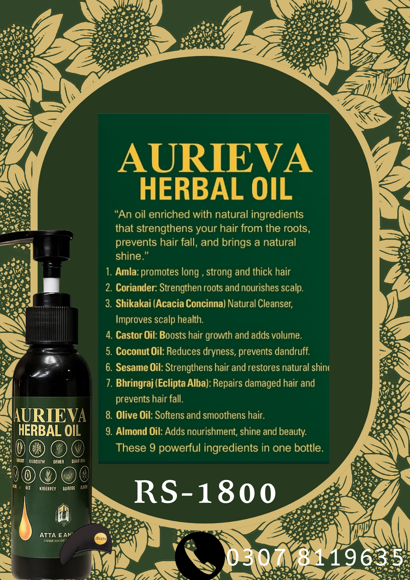 AURIEVA HERBAL HAIR OIL