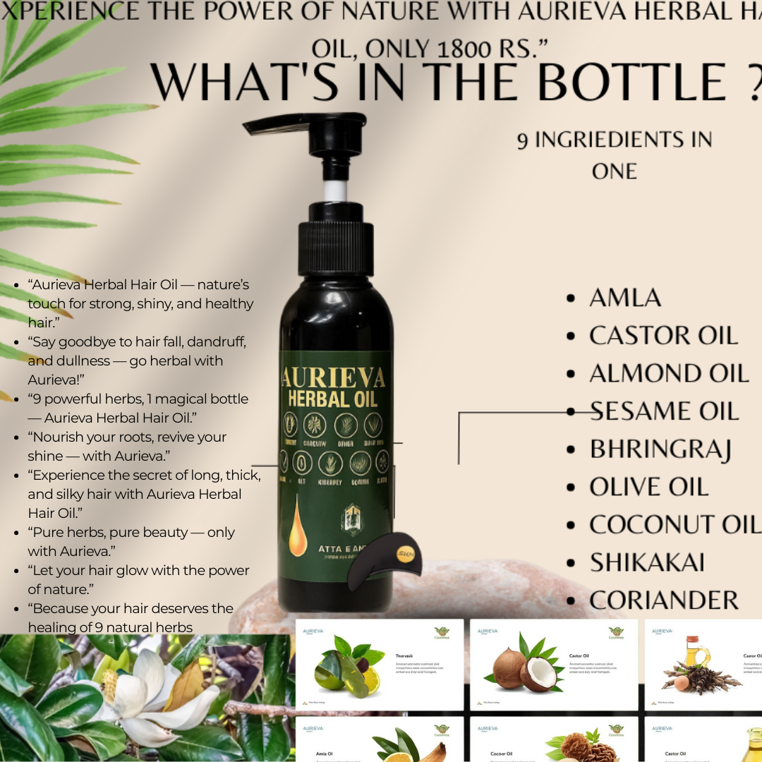 9 Herbs, 1 Magic Solution — AURIEVA Herbal Hair Oil"